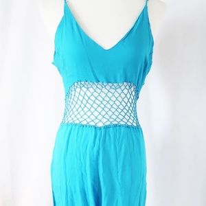 Turquoise blue jumpsuit